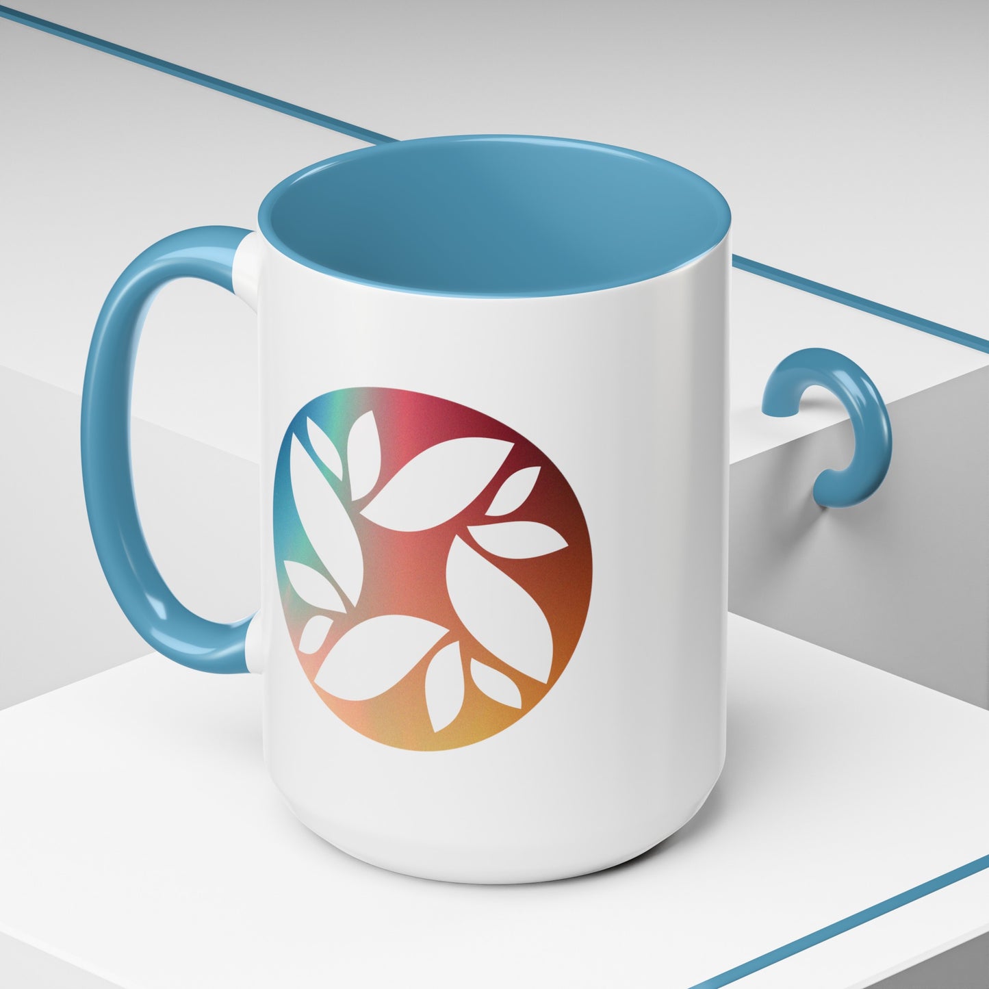 "Logo Gradient" Accent Coffee Mug (11, 15oz)