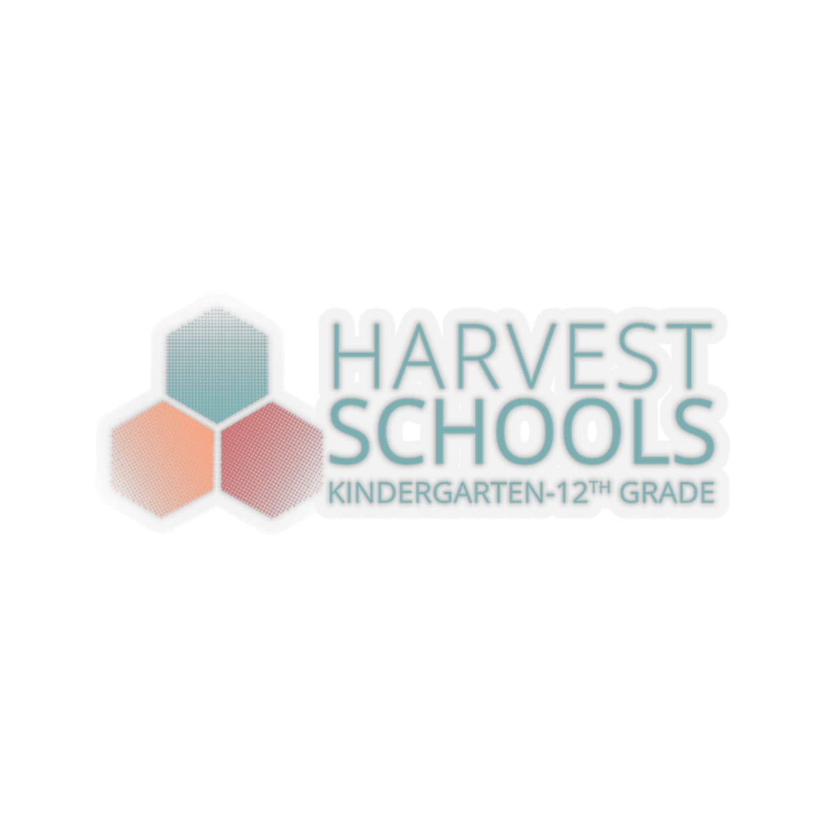 "Harvest Schools" Transparent Stickers - Perfect for K-12 Students & Faculty - THREE SIZE VARIATIONS