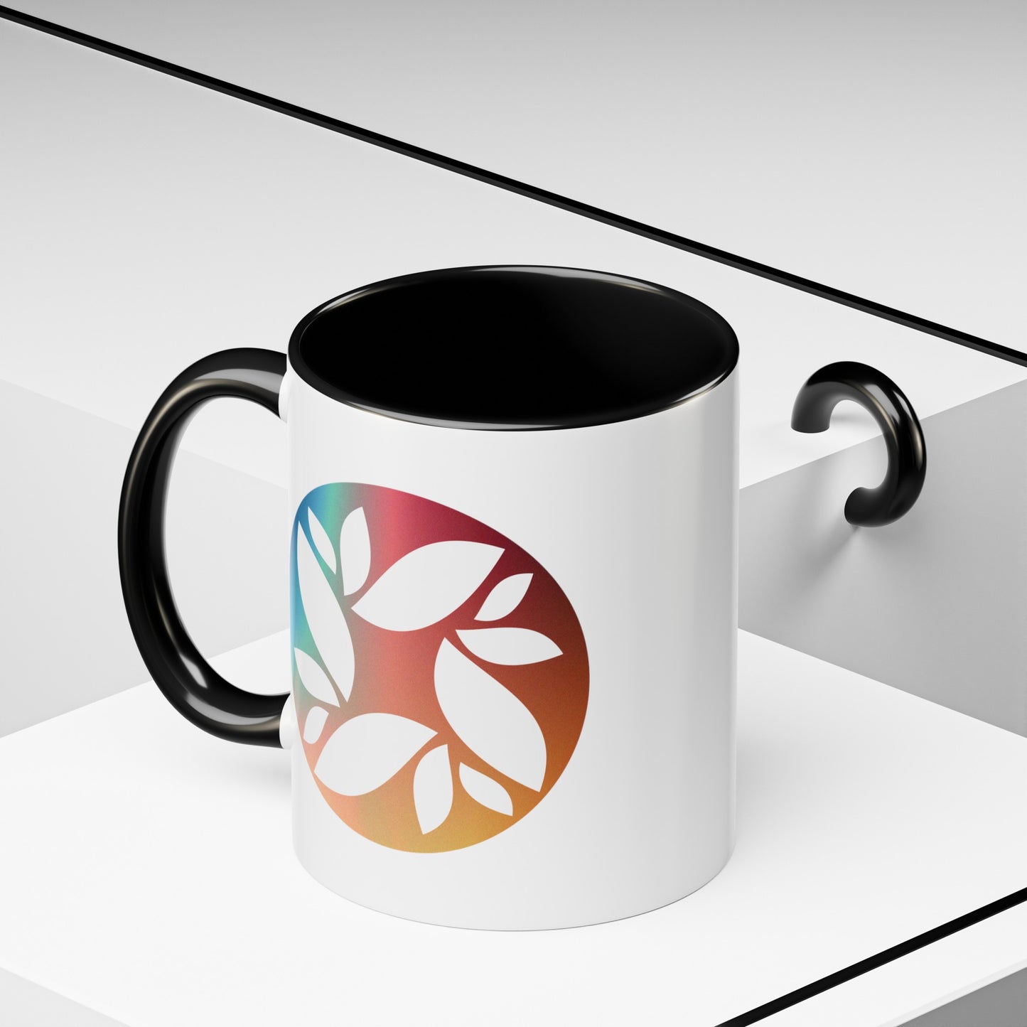 "Logo Gradient" Accent Coffee Mug (11, 15oz)