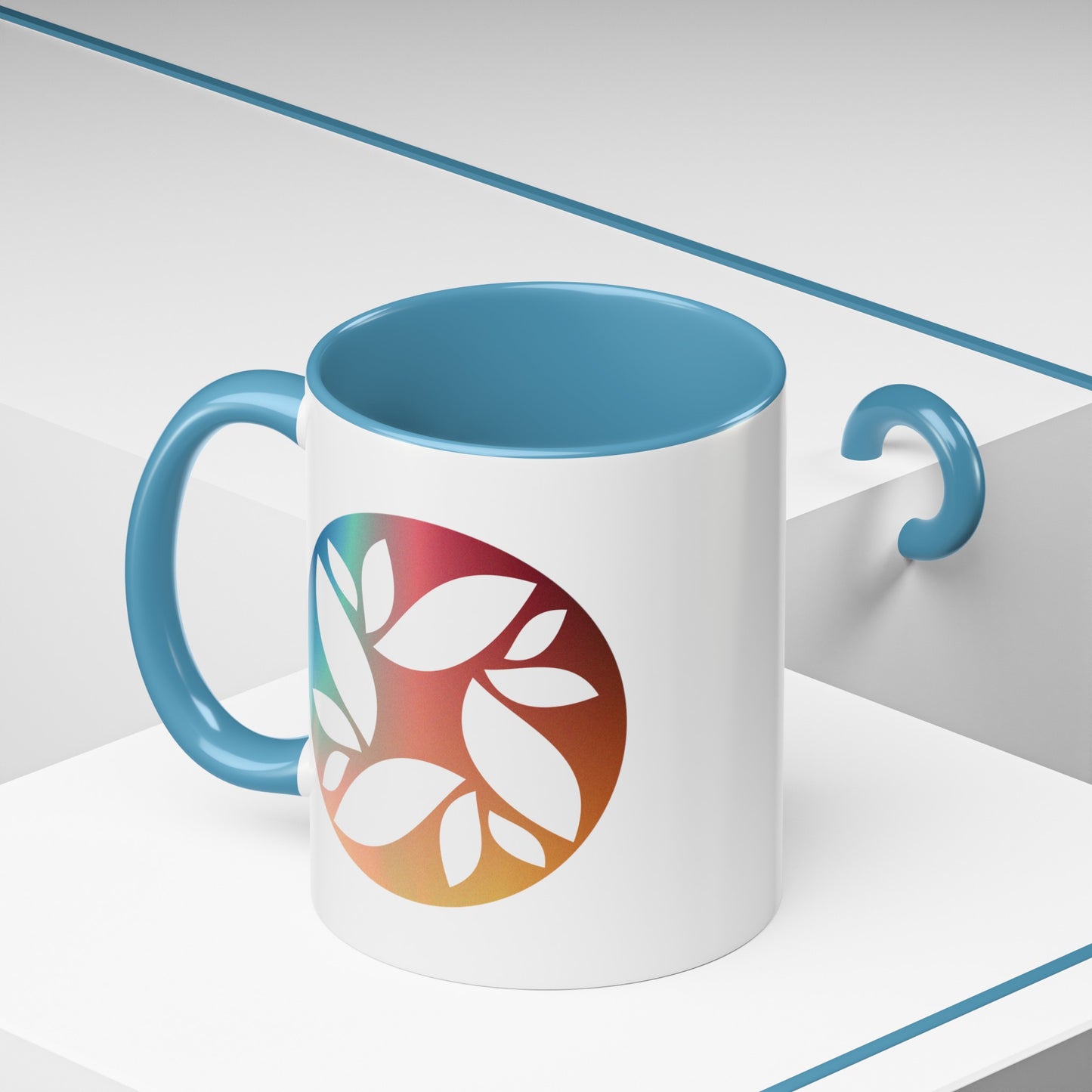 "Logo Gradient" Accent Coffee Mug (11, 15oz)