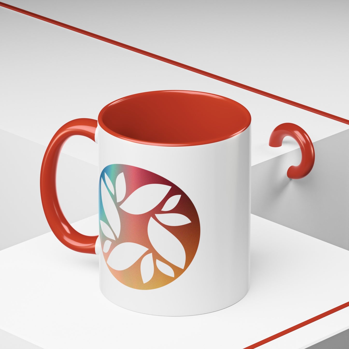 "Logo Gradient" Accent Coffee Mug (11, 15oz)