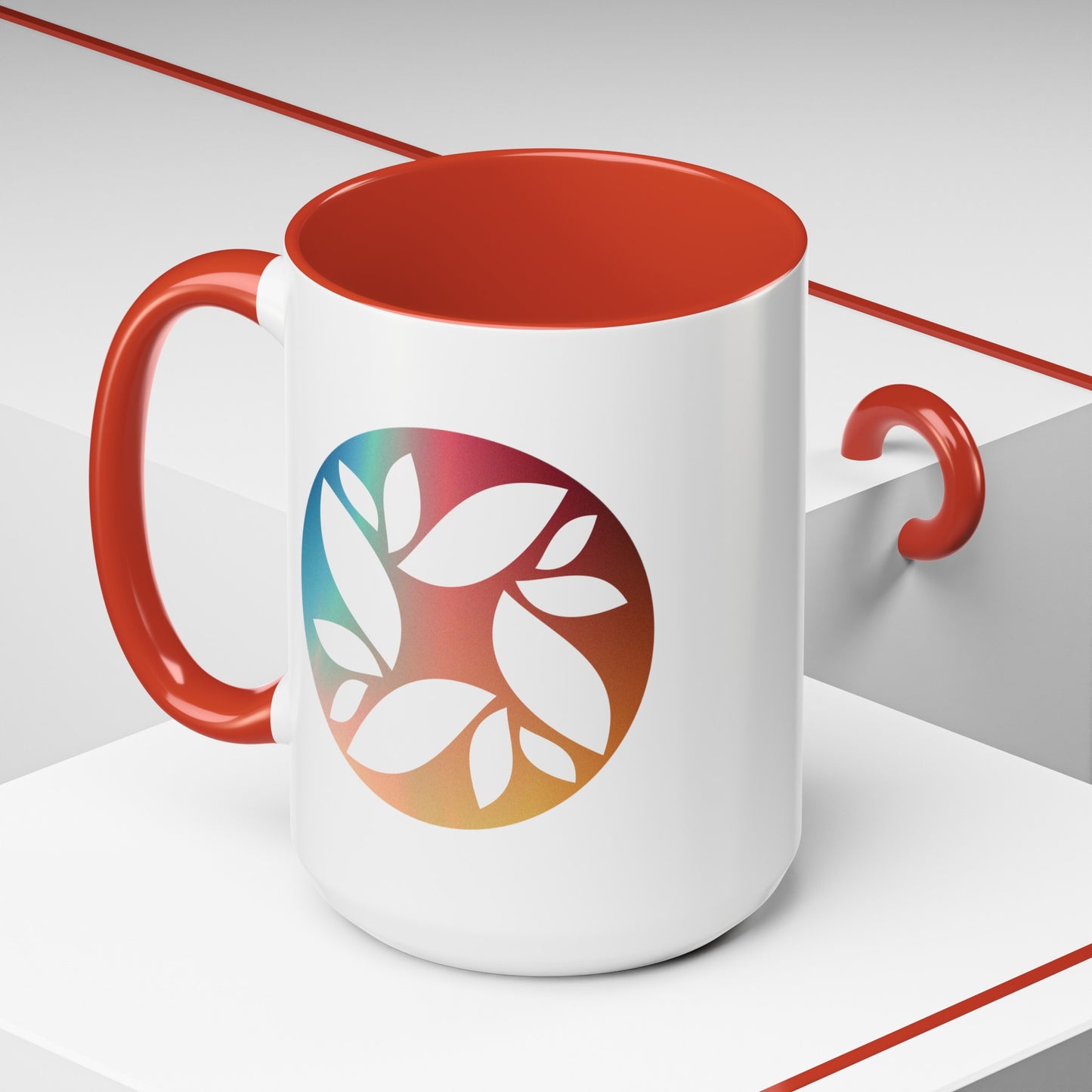 "Logo Gradient" Accent Coffee Mug (11, 15oz)