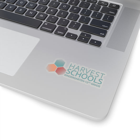 "Harvest Schools" Transparent Stickers - Perfect for K-12 Students & Faculty - THREE SIZE VARIATIONS