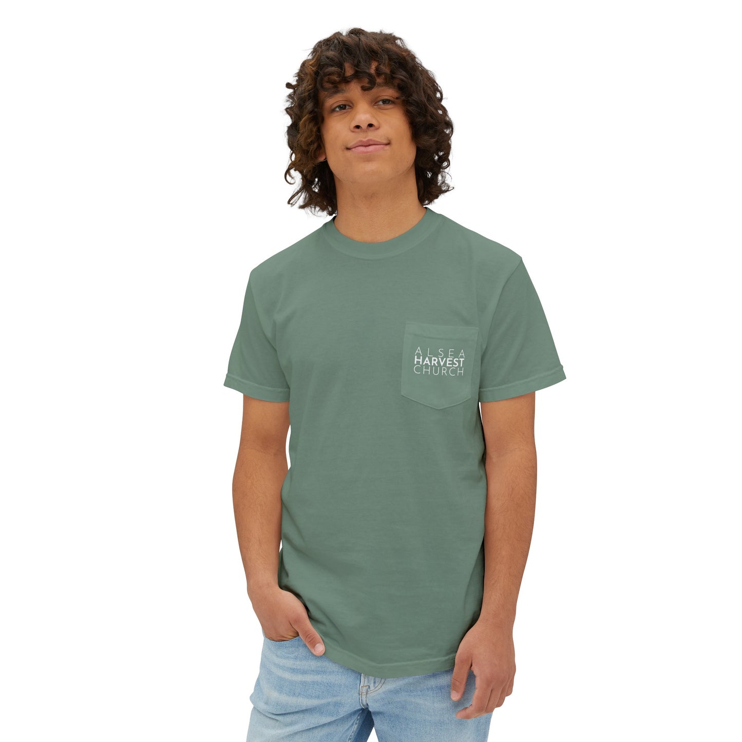 Oregon Church Plant "Alsea Harvest" Unisex Garment-Dyed Pocket T-Shirt