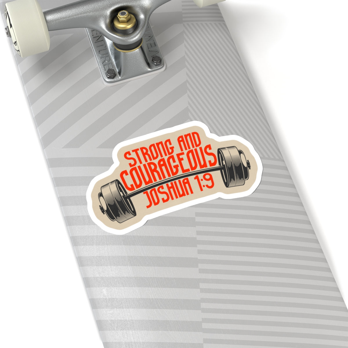 Sticker "Strong & Courageous" | Kiss-Cut Sticker