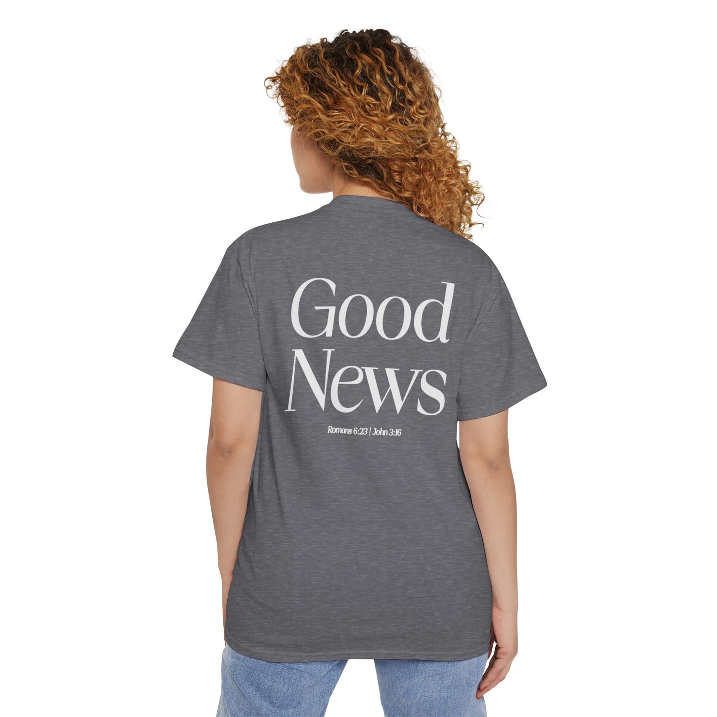 "Good News" Pocket Tee | Unisex Heavy Cotton