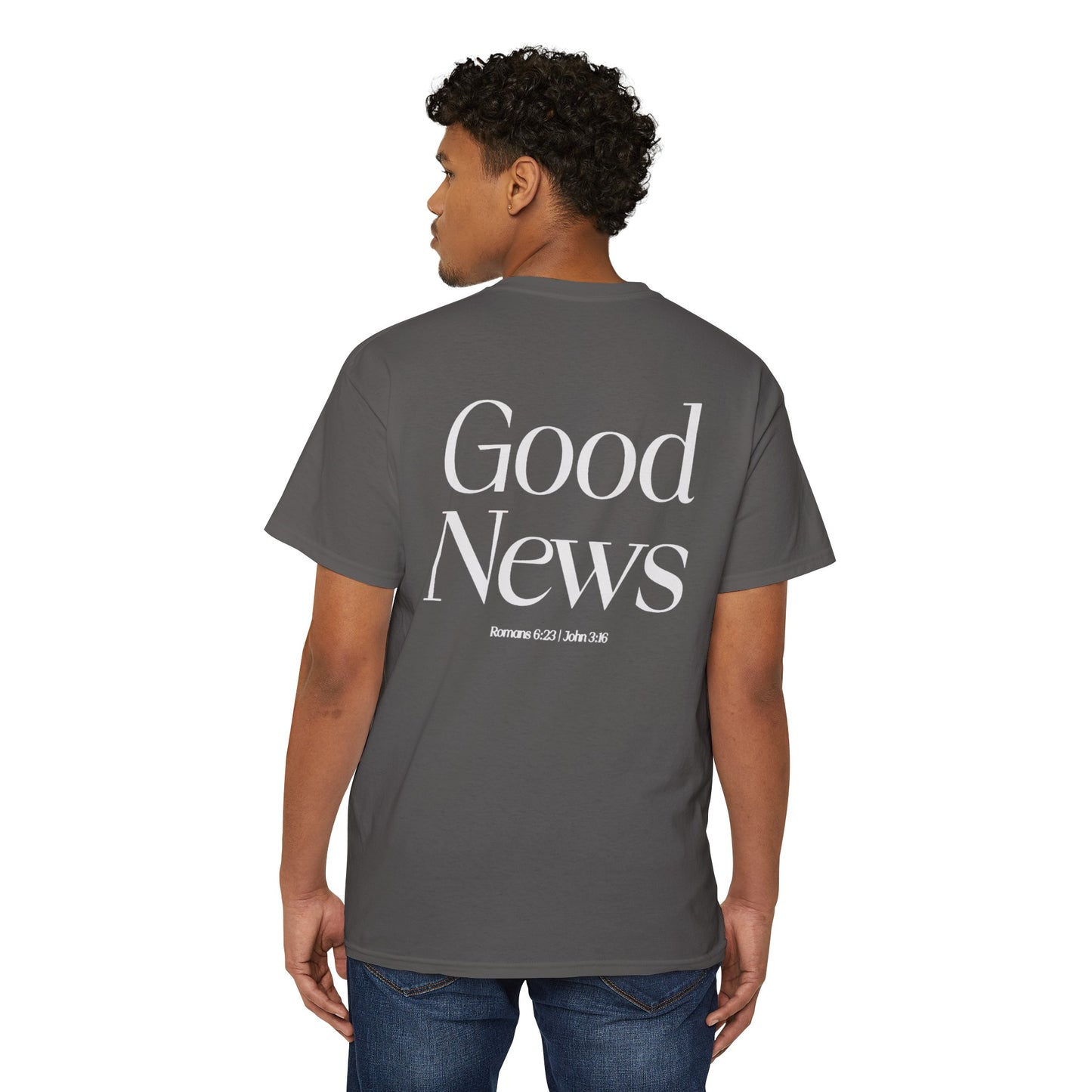 "Good News" Pocket Tee | Unisex Heavy Cotton