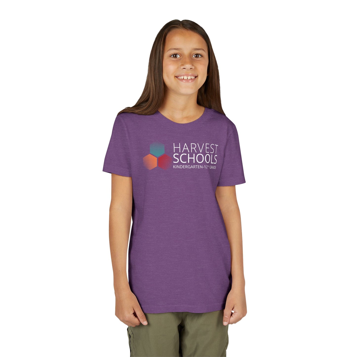 "Harvest Schools" Youth Short Sleeve Tee - Comfortable School Spirit Wear
