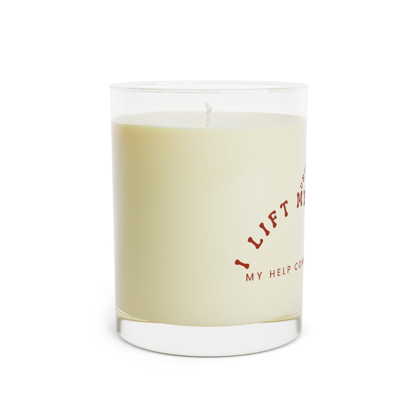 Psalms 121:1 Candle - Full Glass, 11oz