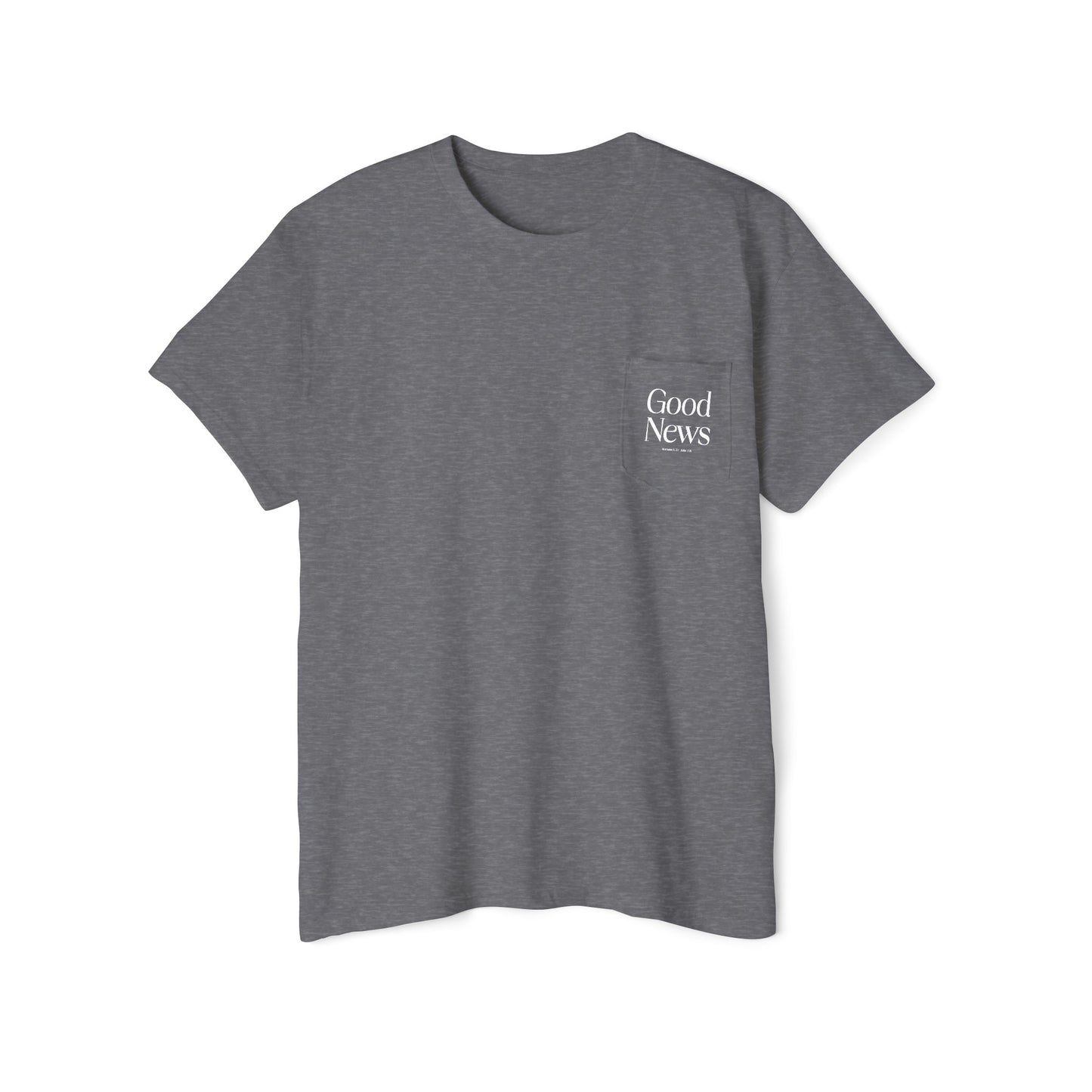 "Good News" Pocket Tee | Unisex Heavy Cotton