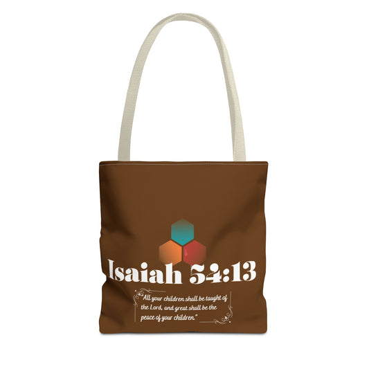 Harvest Schools Tote Bag (AOP) Isaiah 54:13