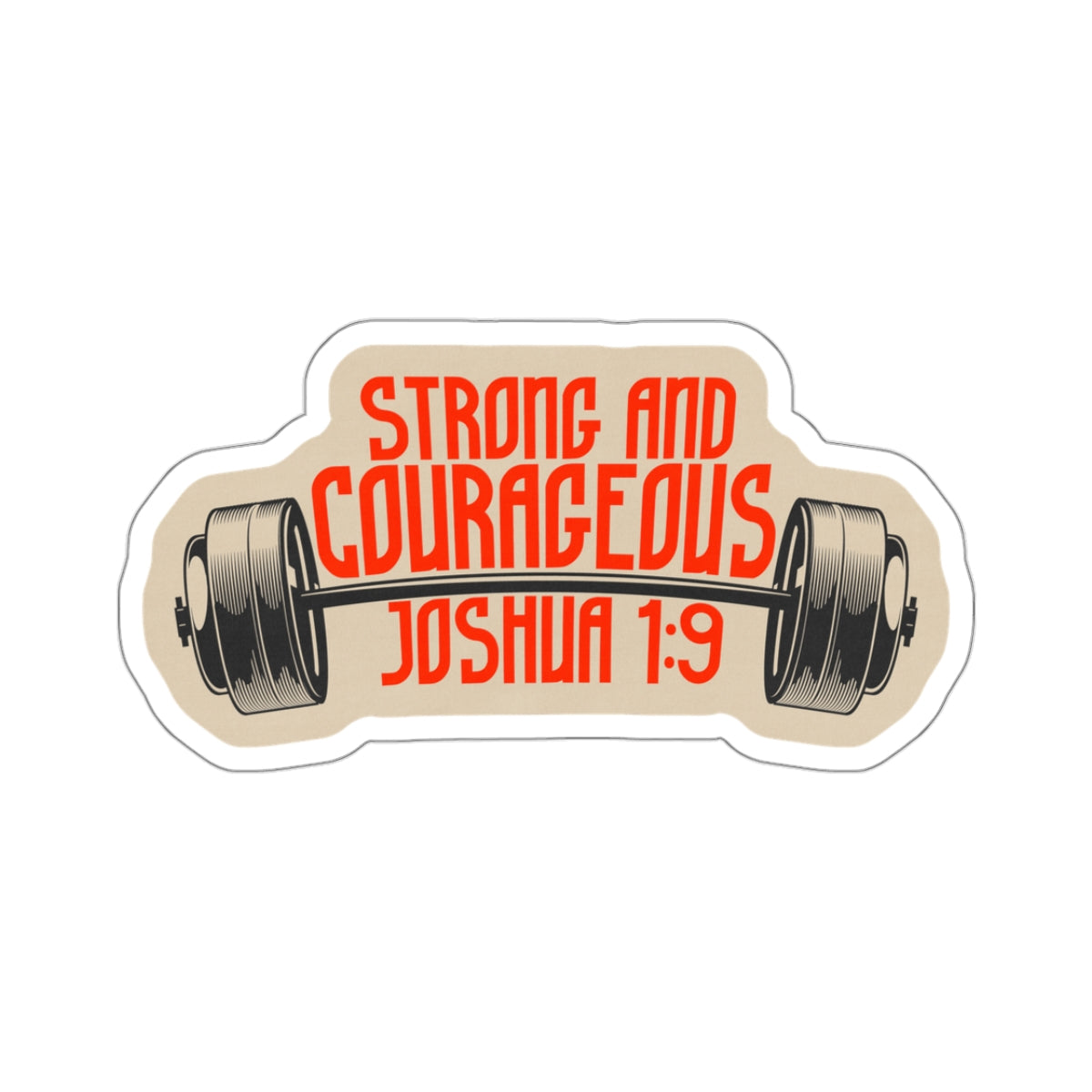 Sticker "Strong & Courageous" | Kiss-Cut Sticker